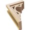 Ekena Millwork 6"W x 12"D x 18"H Classic Sheridan Rough Cedar Woodgrain TimberThane Corbel, Primed Tan CORUR06X12X18SHERCPR - alternate 5